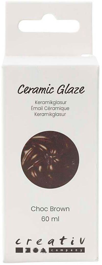 Creativ Company - Ceramic Glaze 984-1101 C Opaque Chocolate Brown - 60ml