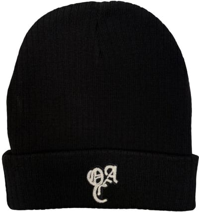 Overnight Angels Crew - Logo Beanie Muts - Zwart