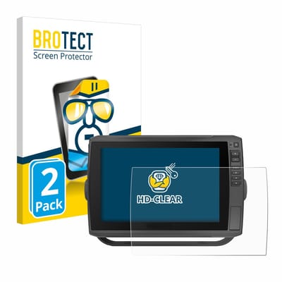 BROTECT - Screenprotector voor Garmin ECHOMAP Ultra 102sv - Folie Beschermfolie transparant 2 Stuks