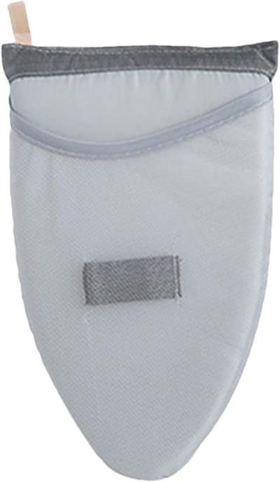 Stoomhandschoen Kleding - Strijkhandsschoen Stoom - Kreukvrij Maken - Vingerlus Ontwerp - 21x15 cm - Grijs