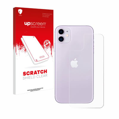 upscreen - Screenprotector voor Apple iPhone 11 (Achterkant) - Folie Beschermfolie transparant