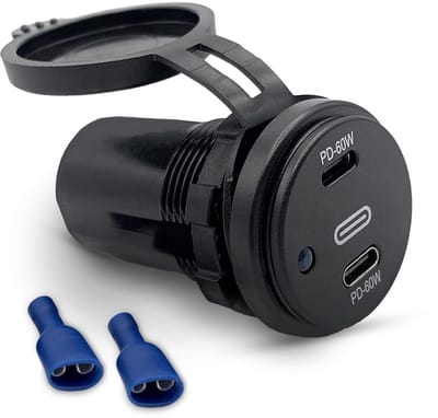 Dubbel USB-stopcontact met 60W voor 5-20V Installatie