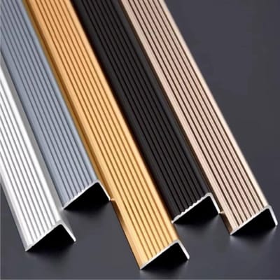 Traprand Bescherming - Aluminium Profiel - Trap Veiligheid - Antislip Groeven - 90 cm - Zilver