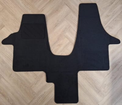 Cabinemat Volkswagen T5 en T6 campermat (Zwart) VW T5 of VW T6 Cabinemat op maat gemaakt