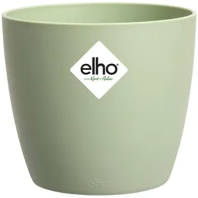 Elho Bloempot Brussels Rond Mini - Kunststof - Sorbet Groen - Diam.10xh8,9cm