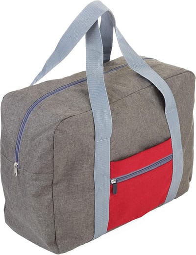 SnelShoppen - Opvouwbare Reistas - Ruimtebesparend, Grijs, 175x160x60mm, Stevig Polyester, Modern Ontwerp, Ideaal voor Reizen, Weekendje Weg, Sport en