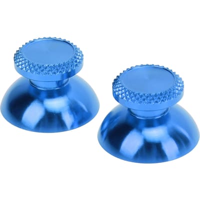 2 stuks Metalen Analoge Grips Stick Duimsticks Controller Aluminiumlegering Metallic Joystick Handheld Spel blauw