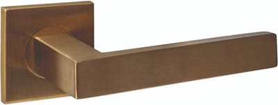Intersteel Deurkruk Q 05 op rozet verdekt 53x53x6mm PVD messing mat