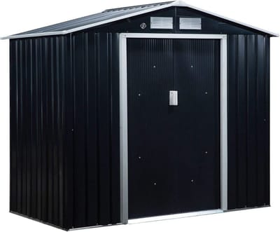Equivera Tuinkast - Tuinkast Kunststof - Tuinkast Kunststof voor Buiten - Tuinkist Kunststof - Tuinkast voor Buiten - Opbergkast Buiten - Tuinkasten voor Buiten - Tuinberging