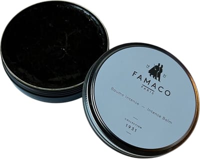 Famaco 1931 Intense Balm 100 ml - Marron Fonce - Donker bruin - dekkende leder polish voor hoogglans met luxe wassoorten