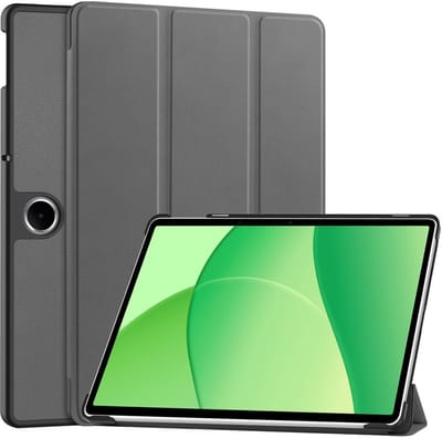 Coverup Tablethoes geschikt voor OPPO Pad SE Hoesje - Tri-Fold Book Case met Wake/Sleep - Grijs