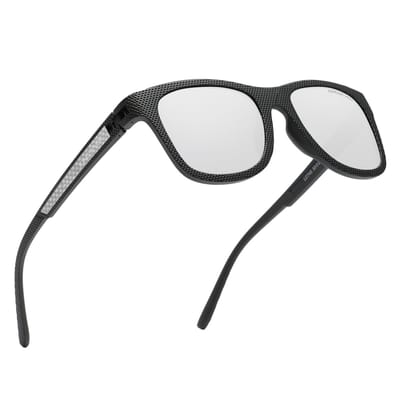 KINGSEVEN Zonnebril 745 - Zwart-Zilverkleurig – Heren - Vrouwen - Gepolariseerd - UV400 - Sportief
