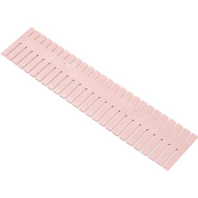 DIY 4 Pièces Séparateur de tiroir en plastique réglable - adapté pour les chaussettes, les cosmétiques et les fournitures de bureau pour l'organisation de la maison. 4PCS rose