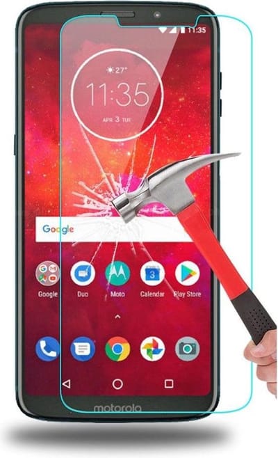 Shop4 - Motorola Moto Z3 Play Glazen Screenprotector -  Gehard Glas Transparant