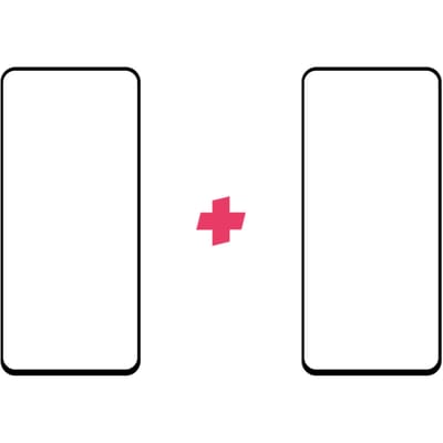 DuoPack: Xiaomi Poco X3 screenprotector gehard glas Edge to Edge