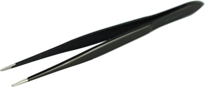 Homey's pincet - 8 cm - spitse punt - RVS - satin/matzwart