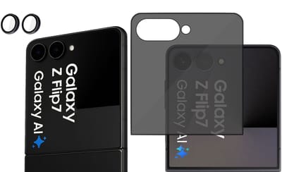 ChiGuard Privacy Screenprotector + Camera beschermglas geschikt voor Samsung Galaxy Z Flip 7 Screenprotector - Beschermglas - Camera - Privé GuardCover