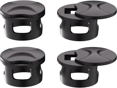 Brillen Lichtblokker - Lens Protector - Privacy Bescherming - Fysieke Lichtbarrière - 07 cm Diameter - Zwart