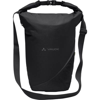 VAUDE fietsenzak schoudertas met laptopvak Road Master Urban Double Bike Bag Black zwart