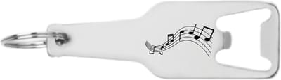 Akyol - muzieknoot flesopener - Muzieknoot - cadeau muziekliefhebber - leuk cadeau voor je vriend om te geven - verjaardag muzikant - 105 x 25mm