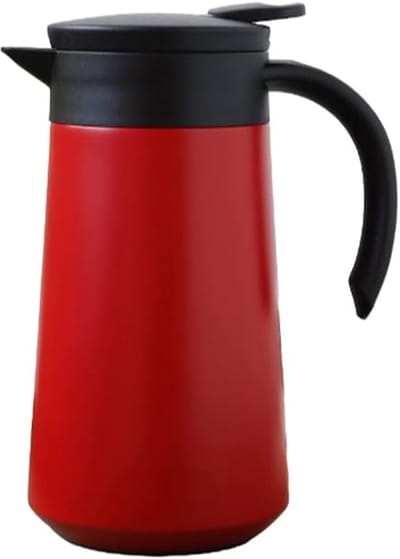 VHV - Thermoskan - Isoleerkan - 27oz Koffiekan Airpot GeïSoleerde - Airpot Groot - Koffie-Urn Roestvrijstalen VacuüM Thermoskan - Voor Koffie Heet Water Thee En Warme Dranken - Rood