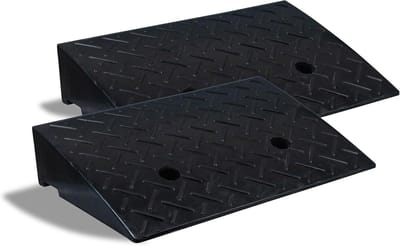 Stevige Rubberen Oprit Oprijplaat 10 cm Hoog - Antislip en Duurzaam