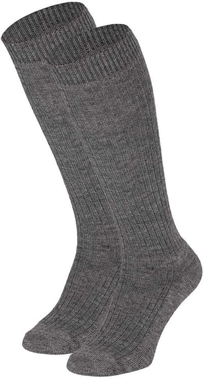 Angro - 3-Pack - Sterke Kniekousen - Badstof Voetbed - Merino Wol - Heren / Dames - grijs - 39-42 - 136010000