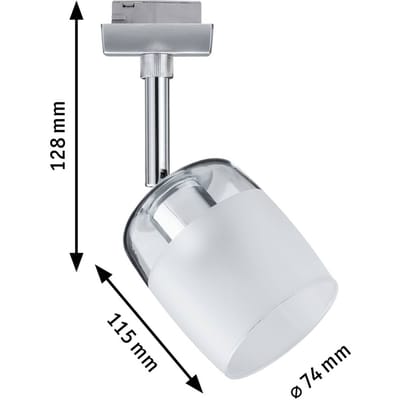 Paulmann Blossom 230V-railsysteem lamp URail G9 10 W LED Chroom (mat), Satijn