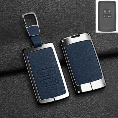 Auto Legering Leer Sleuteletui Cover Voor Renault Koleos Kadjar Captur Megane Talisman Espace Clio Zoe Scenic 4 Arkana Dacia Sandero black