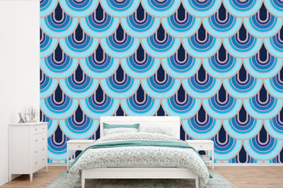 Behang - Fotobehang Retro - Patronen - Art Nouveau - Breedte 360 cm x hoogte 240 cm