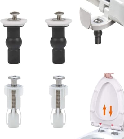 Toiletbril Bevestigingsschroeven - Universeel Bevestigingsset met Rubberen Expansiebolts