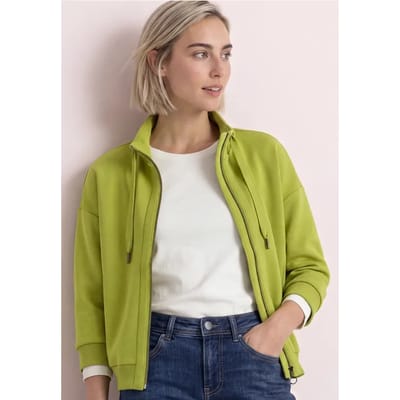 Jasje met Silk-Look en geribde details