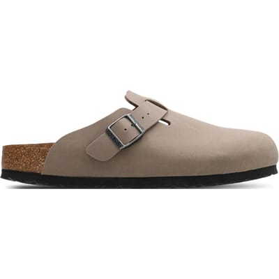 Birkenstock Boston Slippers en Sandalen Dames - Beige - Maat 42 - Nubuck