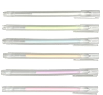 Zelfklevende Lijmstift - Knutselpen Sneldrogend - Papier Knutselen - Fijne Punt Precisie - 6 Stuks - Multicolor
