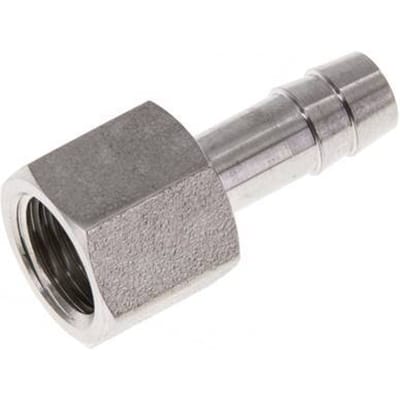 G 1/4'' x 8mm RVS Slangpilaar 40 Bar