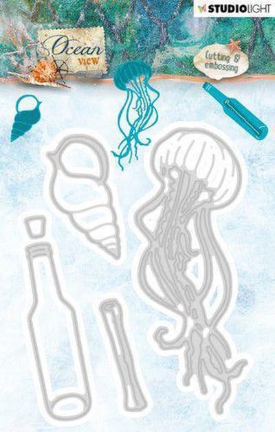 Studio Light Embossing Die 113 x 85 mm Ocean View nr.190 STENCILOV190