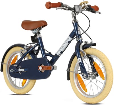 Dailygoods - Retro Kinderfiets 12 Inch - Geschikt voor Kinderen vanaf 3 Jaar (Blauw)
