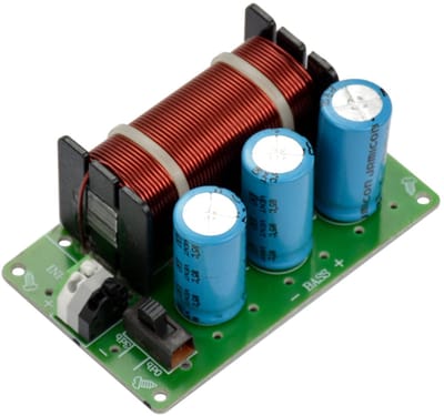 Golden crown - Luidspreker crossover-filter - 200 W subwoofer filter - Ideaal voor DIY - Frequentie splitter - Geschikt voor 12-25 cm subwoofers
