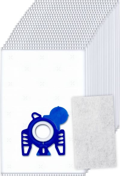 20x Dparts stofzuigerzakken geschikt voor Miele GN - met motorfilter - HyClean 3D Efficiency gn stofzakken - Complete C2 C3 - Classic C1 - S8 S5 S2 - MI40 zakken