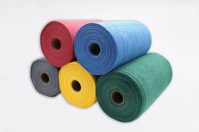 Tricot First Microvezel Doekjes (75 Stuks per Rol) – Duurzaam, Zacht en Efficiënt voor Schoonmaak & Auto - kleur blauw