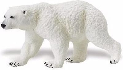 Safari LTD Speelfiguur IJsbeer - wit - plastic - dieren - 12 cm