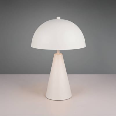 TRIO ALFIE - Tafellamp - Grijs warm - excl. 1x E27 4,9 W - Snoerschakelaar - GO Green
