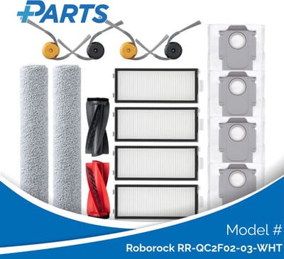 Roborock RR-QC2F02-03-WHT Onderhoudsset (Plus.Parts® alternatief voor 8.02.0491)