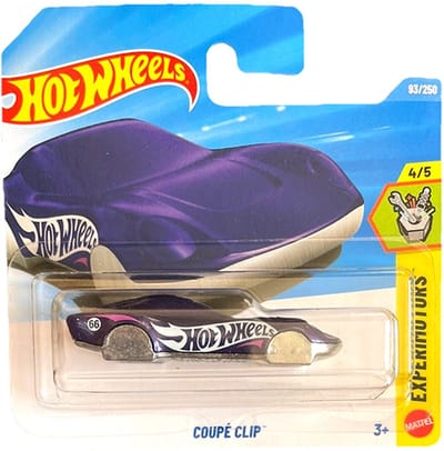 HOT WHEELS COUPÉ CLIP KEYHANGER CHROME PURPER 93/250 HW EXPERIMOTORS 4/5 SHORT CARD 2026