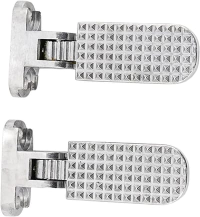 Pedaalhouders Scooter - Voetsteunen Fiets - Extra Ondersteuning - Opvouwbaar Aluminium - 2 Stuks - Zwart