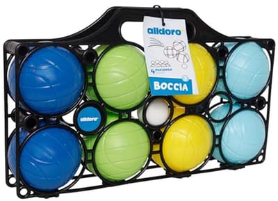 Boccia Speelset voor Kinderen - 9-delige Set met Kleurrijke Ballen en Doelbal voor Buiten