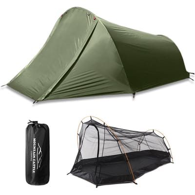 Tente de Camping tente extérieure pour 2 personnes pour Camping vélo randonnée montagne plage vert d’armée