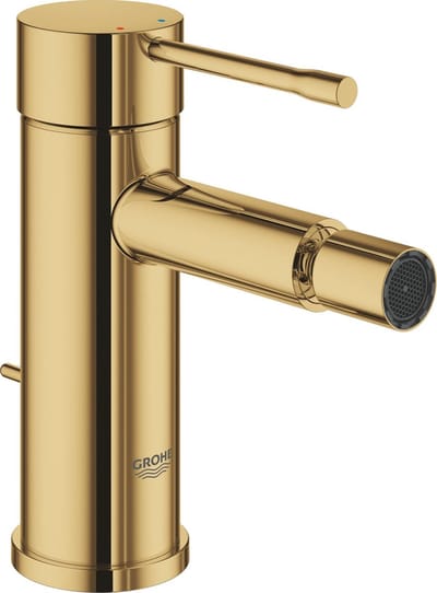 GROHE Essence New Bidetkraan - Lage uitloop - Met trek-waste - Cool sunrise (goud)