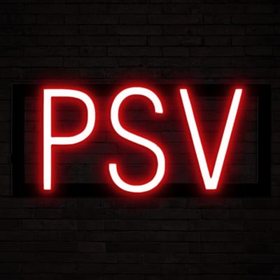 PSV - Lichtreclame Neon LED bord verlicht | SpellBrite | 34,28 x 16 cm | 6 Dimstanden & 8 Lichtanimaties | Reclamebord neon verlichting