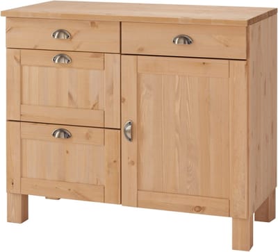 Toscana-CupBoard - 4-laden 1-deur - Gebeitst